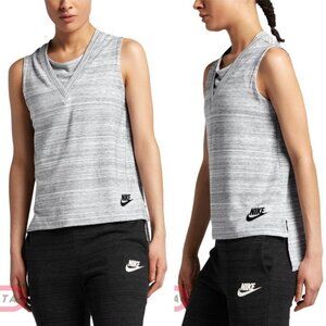 Nike Gray Spacedye High Low Modest Muscle Tank